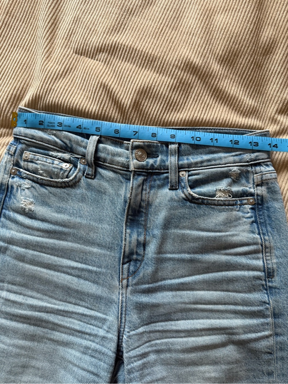 AYR Light Blue Wide-Leg Ripped Jeans - Picture 14 of 16
